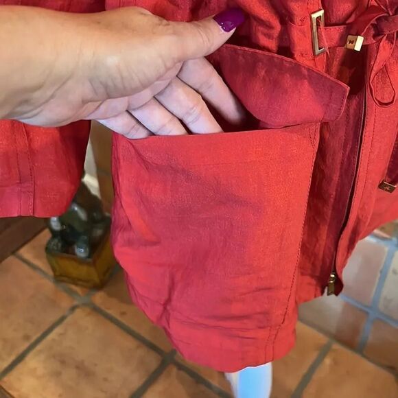 Lafayette 148 silk/viscose cinch-waist jacket, size M! - Picture 4 of 14